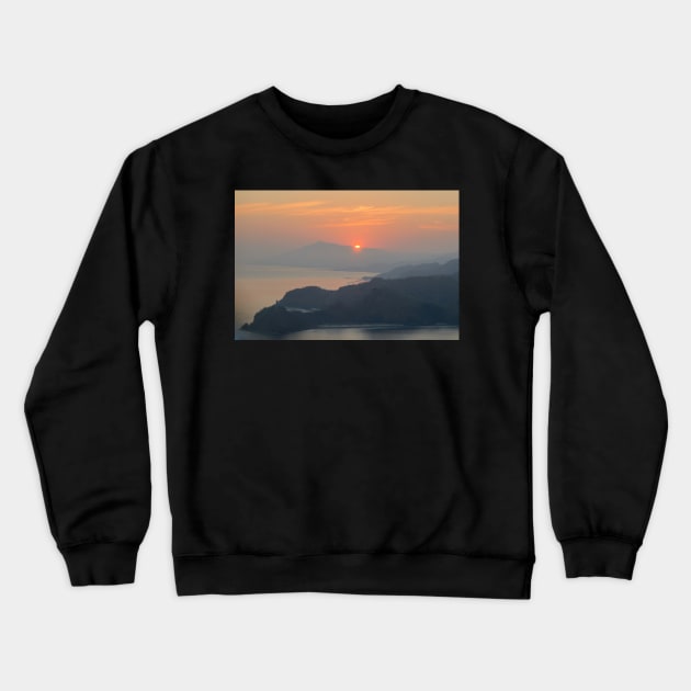 Sunrise over Cristo Rei Crewneck Sweatshirt by fotoWerner